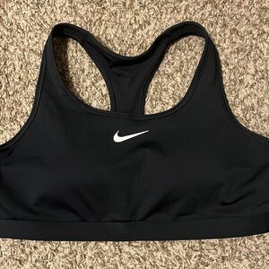 Nike Swoosh Racerback Sports Bra Women’s XXL Black Padded Pullover